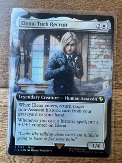 Magic MTG Final Fantasy - Elena, Turk Recruit EXTENDED ART FOIL 133 - Image 1