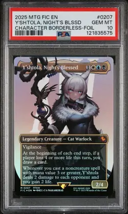 Final Fantasy MTG Magic *FOIL* Y’shtola Nights Blessed #0207 *GEM MINT PSA 10* - Image 1