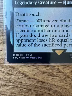 Magic MTG Final Fantasy - Shadow, Mysterious Assassin EXTENDED ART FOIL 148 - Image 2