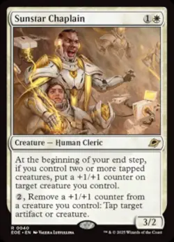 mtg magic Sunstar Chaplain FRENCH vf fr Aumonier de Soletoile - Image 1