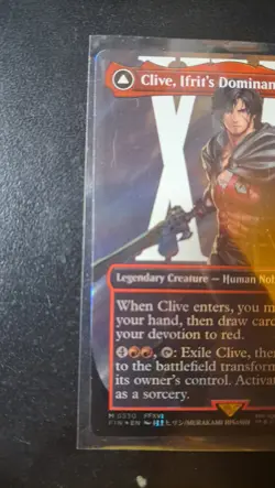 MTG, Final Fantasy: Clive, Ifrit's Dominant (Borderless) (Surge Foil) #0530 - Image 4