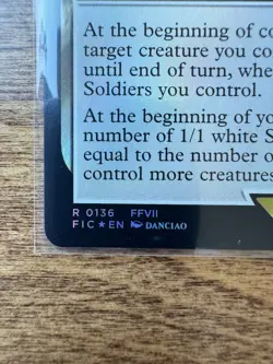 Magic MTG Final Fantasy - Heidegger, Shinra Executive EXTENDED ART FOIL R 136 - Image 2