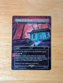 MTG Crimped Cabin of the Dead (Field of the Dead) Secret Lair Rare MISPRINT - Image 1
