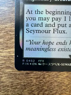 Magic MTG Final Fantasy - Sin, Unending Cataclysm EXTENDED ART FOIL R 185 - Image 3