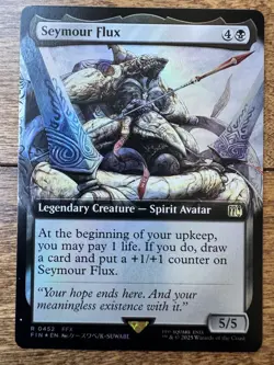 Magic MTG Final Fantasy - Sin, Unending Cataclysm EXTENDED ART FOIL R 185 - Image 4