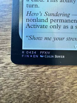 Magic MTG Final Fantasy - Sin, Unending Cataclysm EXTENDED ART FOIL R 185 - Image 5