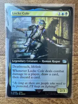 Magic MTG Final Fantasy - Locke Cole EXTENDED ART FOIL U 499 - Image 1