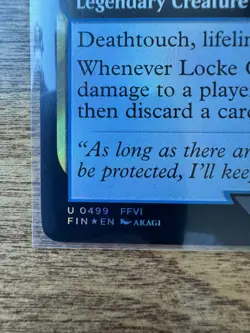 Magic MTG Final Fantasy - Locke Cole EXTENDED ART FOIL U 499 - Image 2