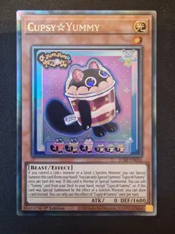 JUSH-EN016 - Cupsy☆Yummy - Collector's Rare- 1st Ed - YuGiOh - Image 1