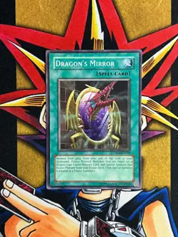 DR04-EN040 Dragon's Mirror Super Rare UNL Edition VLP Yugioh Card - Image 1