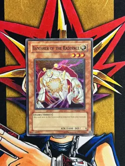 DR04-EN202 Banisher Of The Radiance Super Rare UNL Edition VLP Yugioh Card - Image 1