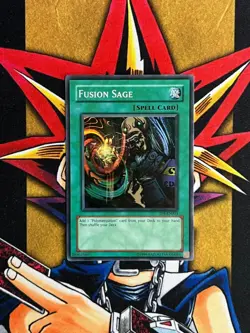 TP6-EN003 Fusion Sage Super Rare UNL Edition LP Yugioh Card - Image 1