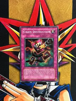 TP4-004 Chain Destruction Super Rare UNL Edition VLP Yugioh Card - Image 1