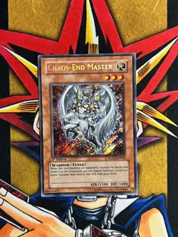 RGBT-EN092 Chaos-End Master Secret Rare 1st Edition LP Yugioh Card - Image 1