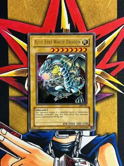 JMP-001 Blue-Eyes White Dragon Ultra Rare UNL Edition LP Yugioh Card - Image 1
