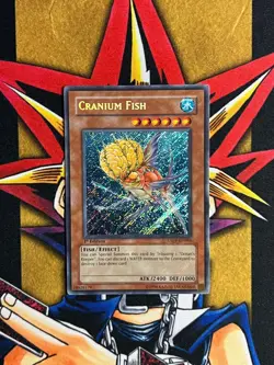 TAEV-EN083 Cranium Fish Secret Rare 1st Edition MP+ Yugioh Card - Image 1