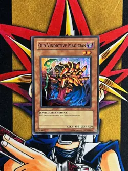 CP06-EN003 Old Vindictive Magician Super Rare UNL Edition VLP Yugioh Card - Image 1