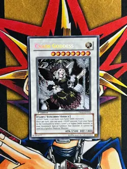 TSHD-EN044 Chaos Goddess Secret Rare 1st Edition VLP Yugioh Card - Image 1