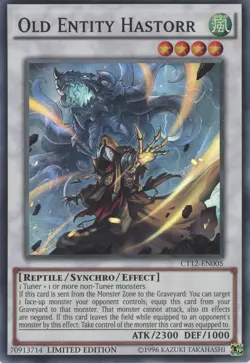Yugioh Old Entity Hastorr CT12-EN005 Super Rare NM - Image 1