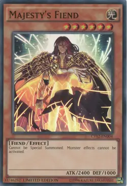 Yugioh Majesty's Fiend CT12-EN004 Super Rare NM - Image 1