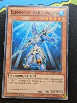 Yugioh - Elemental HERO Ocean SDHS-EN002 Unlimited - Common - Moderate Play #1 - Image 1