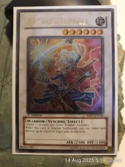 YUGIOH Ultimate Rare - XX-Saber Hyunlei - ABPF-EN044 1st Edition NM - Image 1