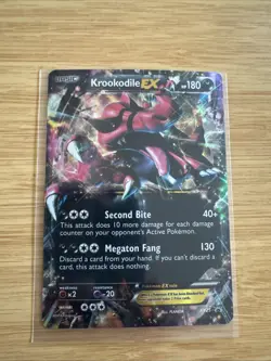 Krookodile EX XY25 X & Y Ultra Rare Holo Black Star Promo Pokemon Card - Image 1