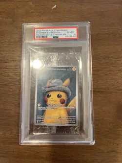 PSA 10 Sealed Pokemon x Van Gogh Pikachu with Grey Felt Hat #085 Promo 2023 - Image 1
