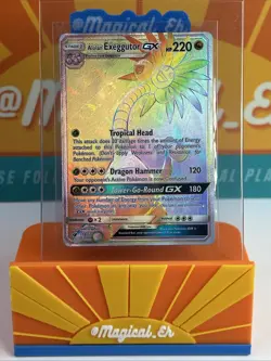 Alolan Exeggutor GX #118 Secret Rare Pokemon TCG 2017 SM Crimson Invasion HP - Image 1