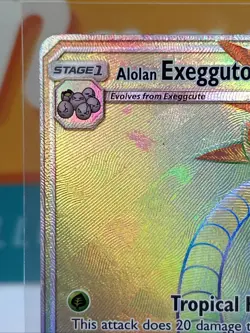 Alolan Exeggutor GX #118 Secret Rare Pokemon TCG 2017 SM Crimson Invasion HP - Image 4