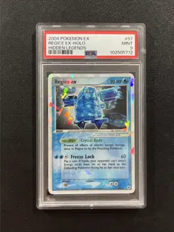 2004 Pokemon EX Hidden Legends Regice ex Holo #97/101 PSA 9 - Image 1