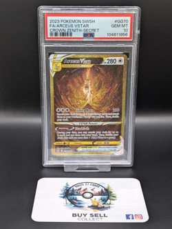 Pokemon TCG: Arceus VStar GG70/GG70 Crown Zenith Gold Card PSA 10 GEM MINT - Image 3