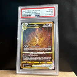 PSA 10 Arceus VStar Gold GG70 Crown Zenith English Pokemon Card Game gem mint - Image 1