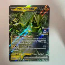 Pokemon Asia Exclusive Iron Thorns ex Gym Promo Stamped 077/167 - Image 1