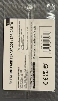 Pokemon TCG Terapagos 161/191 SPRIGATITO Horizons GameStop Stamped Promo Sealed - Image 3