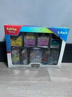Pokemon TCG Paldean Fates Mini Tin X5 | 4 Promos Costco Exclusive Gift | Sealed✅ - Image 1