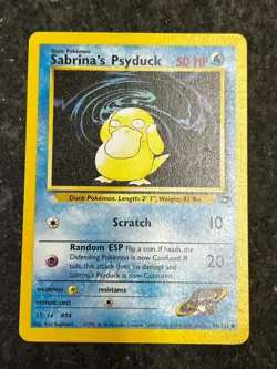 Sabrina's Psyduck 99/132 - Gym Challenge Vintage Pokemon Card LP - Image 1