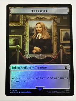 MTG Universes Beyond: Doctor Who Horse/Treasure Token Foil 0004/0028 NM - Image 2