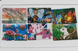 Pokemon Vending Stickers Lot of 17 Japanese Bandai 1996 Charmander Pikachu - Image 1
