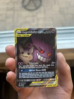 Pokemon TCG 2019 Gengar & Mimikyu GX 165/181 SM Team Up Alternative Art Card - Image 3