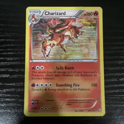 Pokemon TCG Charizard Legendary Treasures 19/113 Holo Rare DMG - Image 1