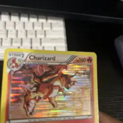 Pokemon TCG Charizard Legendary Treasures 19/113 Holo Rare DMG - Image 2