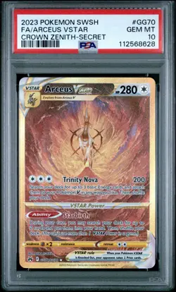 FA/ARCEUS VSTAR - 2023 POKEMON SWSH - #GG70 - CROWN ZENITH SECRET - PSA 10 - - Image 1