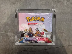 Pokemon Sword and Shield Base Set Booster Box Factory Sealed With Acrylic Case - Image 1
