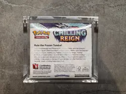 Pokemon TCG SWSH Chilling Reign Booster Box Factory Sealed With Acrylic Case 820650818462 - Image 3