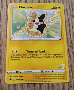 Pokemon TCG Card Electric Morpeko 2021 Fusion Strike 109/264 - Image 1