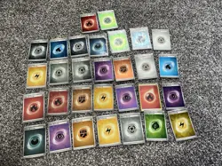Joblot Reverse Holos Energy Pokemon Cards Bundle Bulk Trading Cards - Image 1