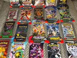 Complete Scarlet & Violet Series - Pokemon TCG 20 sealed packs from all Sets NM - Image 4