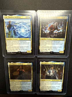 Final Fantasy MTG - Cid, Timeless Artificer BUNDLE - 410, 415, 416, 418 - Image 1