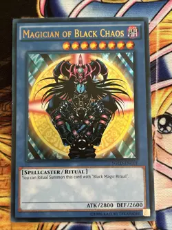 Magician of Black Chaos YGLD-ENC01 Unlimited Edition NM Ultra Rare Yu-Gi-Oh! - Image 1